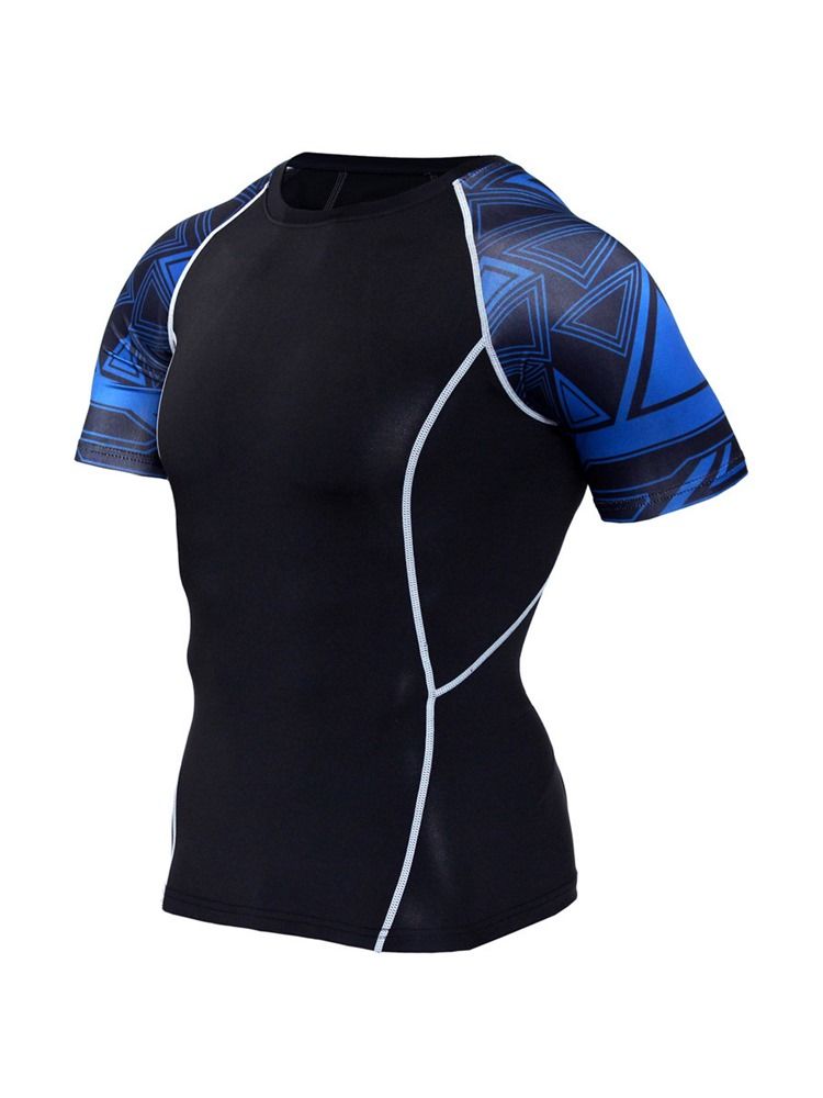 Masculino Impressão Geométrica Basquete Pullover Sports Top