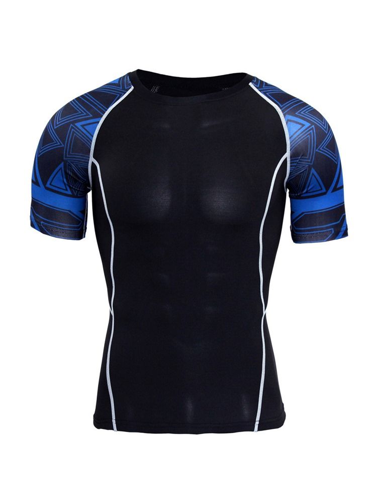 Masculino Impressão Geométrica Basquete Pullover Sports Top