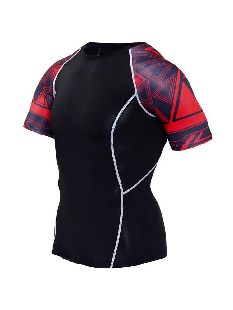 Masculino Impressão Geométrica Basquete Pullover Sports Top