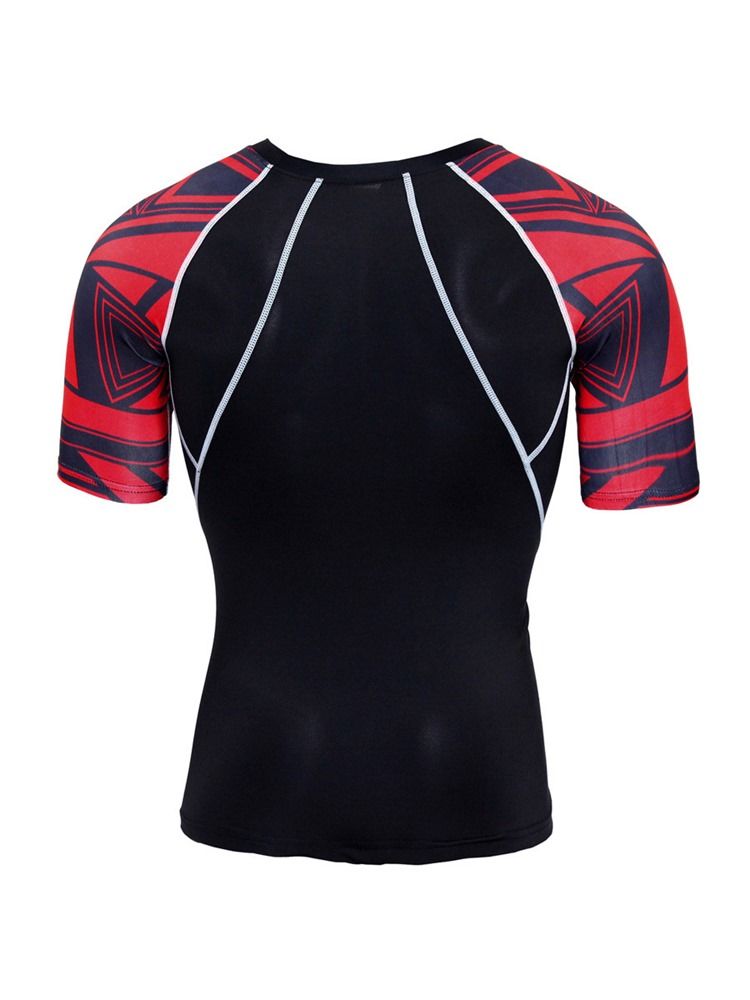 Masculino Impressão Geométrica Basquete Pullover Sports Top