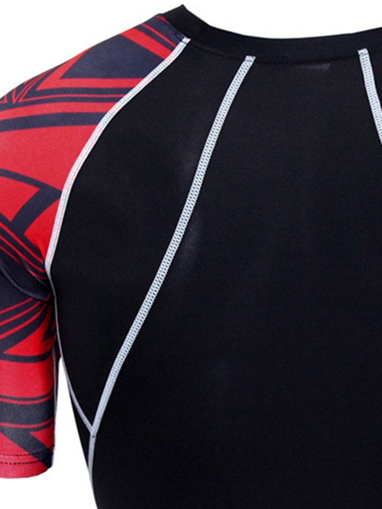 Masculino Impressão Geométrica Basquete Pullover Sports Top