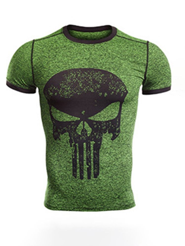 Masculino Print Pullover Sports Tops