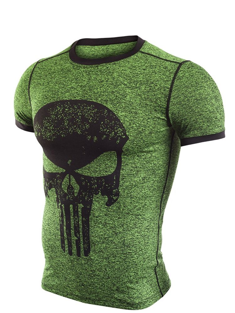 Masculino Print Pullover Sports Tops