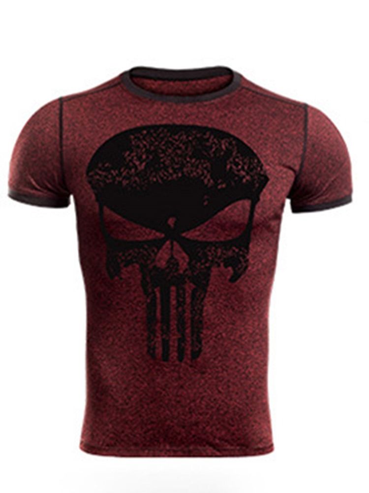 Masculino Print Pullover Sports Tops