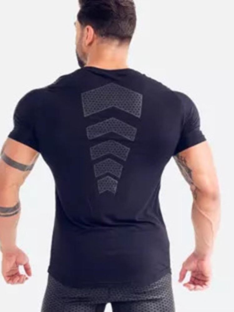 Pulôver Masculino Respirável De Secagem Rápida Camiseta Esportiva Para Ginástica
