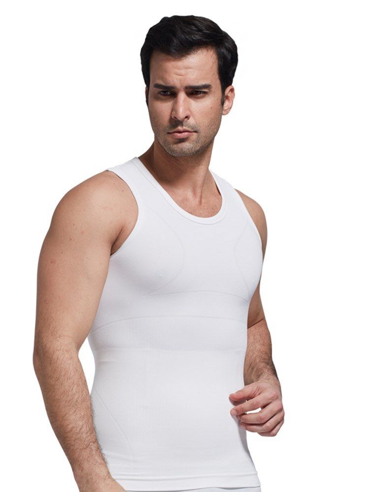 Top Colete Esportivo Anti-suor Respirável Para Modelar O Corpo Para Homens
