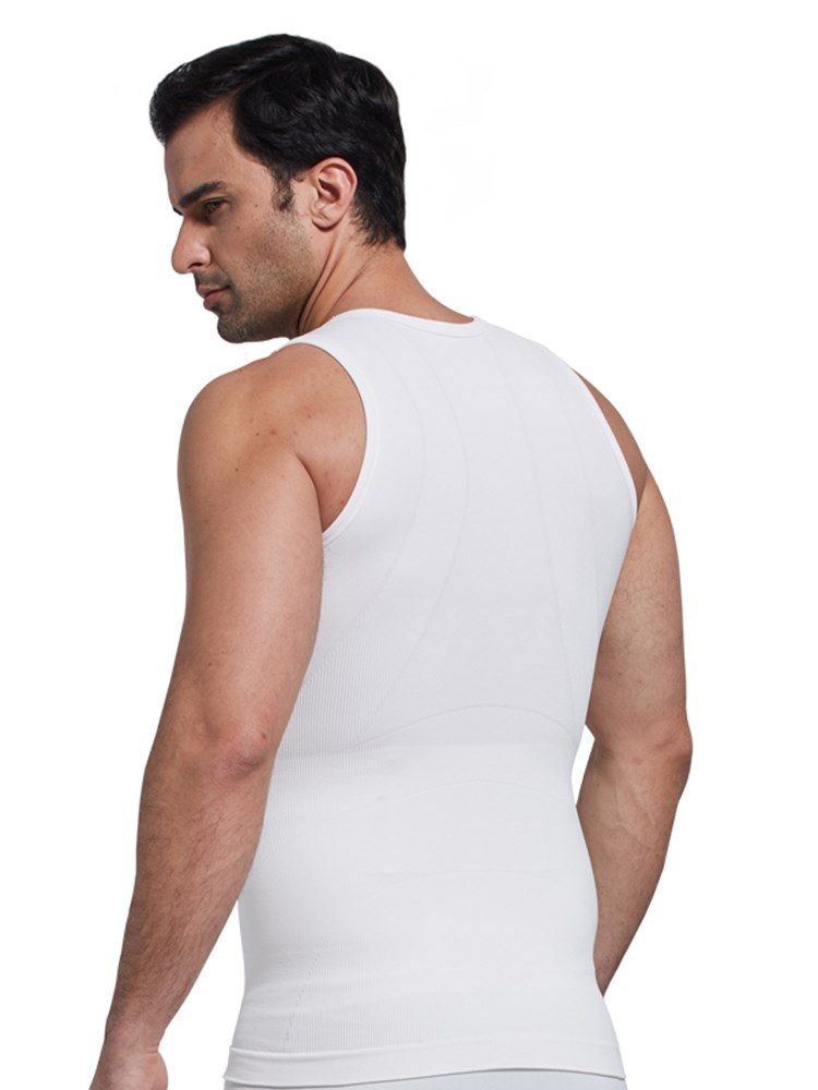 Top Colete Esportivo Anti-suor Respirável Para Modelar O Corpo Para Homens