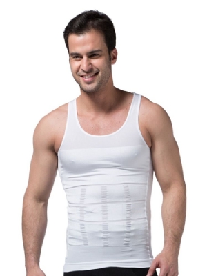 Top De Colete Esportivo De Modelagem De Corpo Sólido Respirável Para Homens