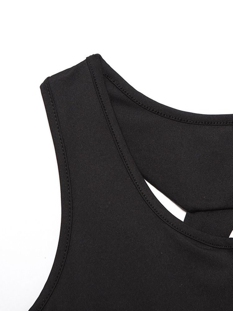Tops De Corrida Sem Mangas Com Zíper Respirável E Respirável Feminino