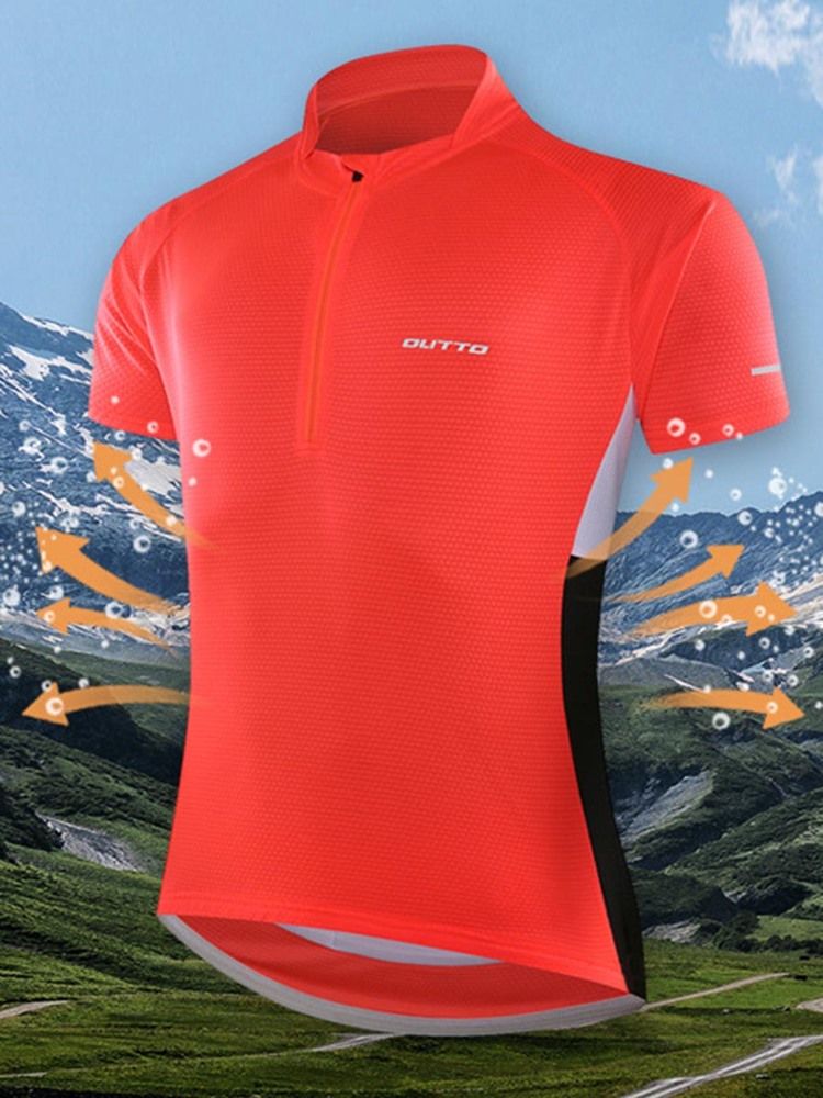 Tops De Equitação Esportiva Masculina Com Estampa Respirável