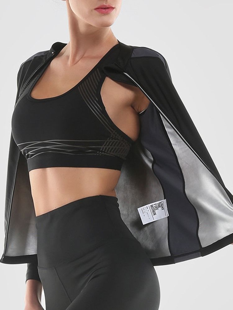 Tops Esportivos De Corrida Com Zíper Anti-suor Feminino