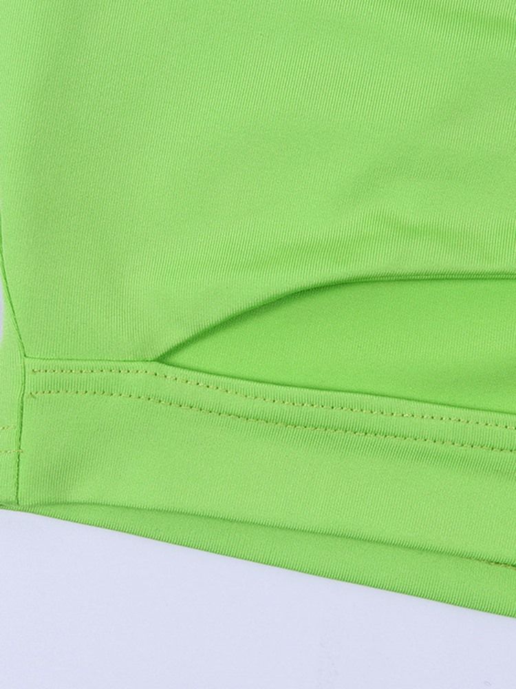 Tops De Ginástica Esportiva Com Halter Sem Mangas Femininas
