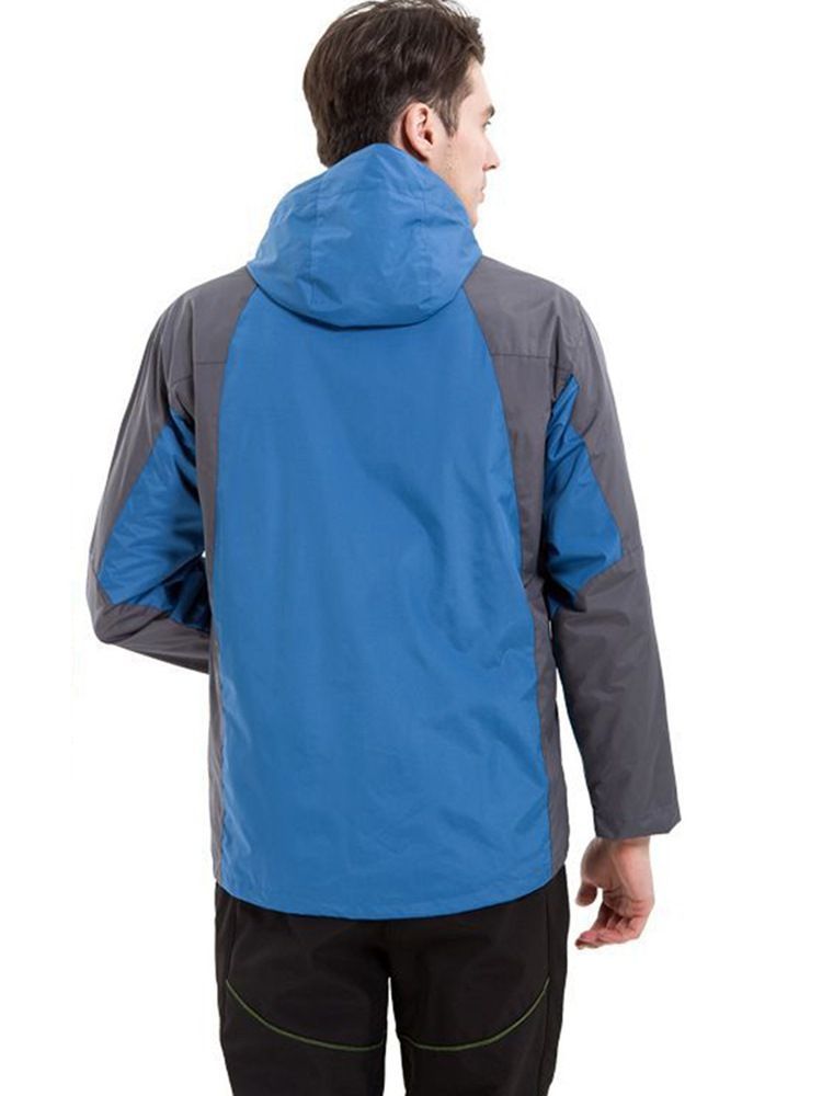 Tops De Macacão Masculino De Duas Peças De Poliéster À Prova De Vento Para Escalada