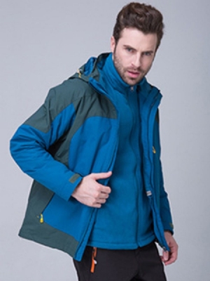 Tops Masculinos De Duas Peças À Prova D'água Para Esquiar Masculino