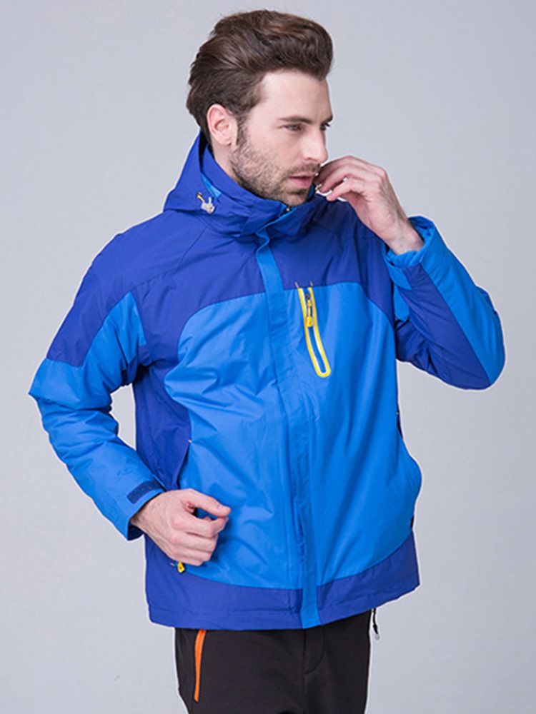 Tops Masculinos De Duas Peças À Prova D'água Para Esquiar Masculino