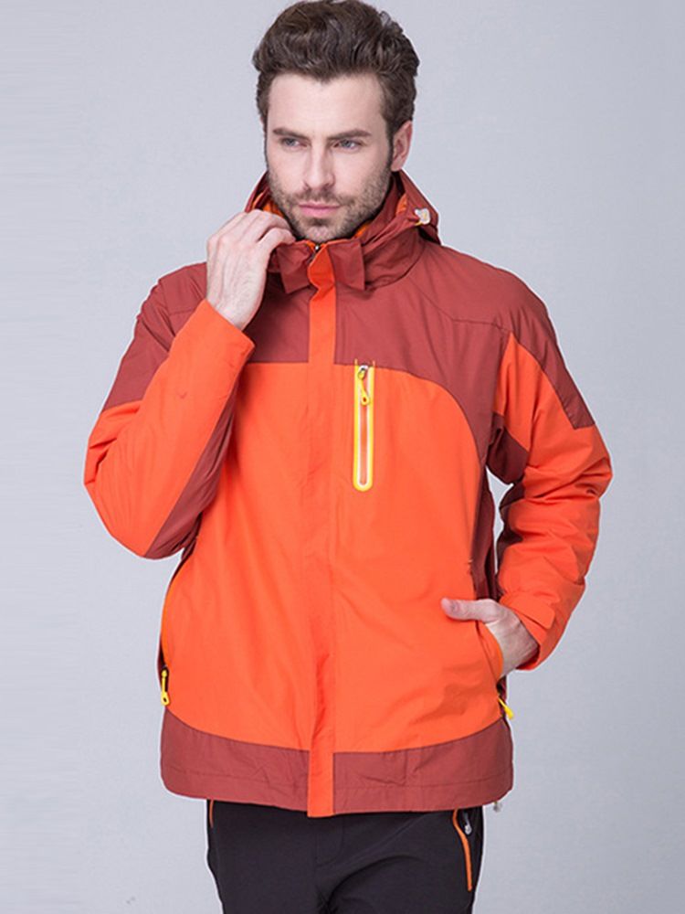 Tops Masculinos De Duas Peças À Prova D'água Para Esquiar Masculino