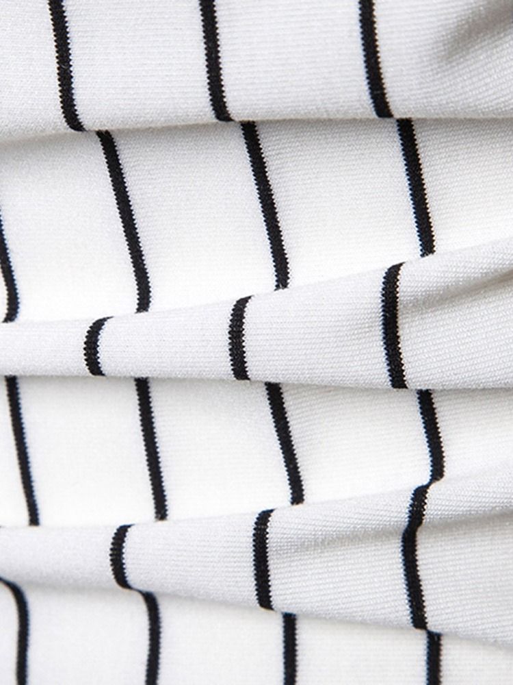 Pulôver Casual Com Gola Redonda E Bolso Camiseta Slim Masculina