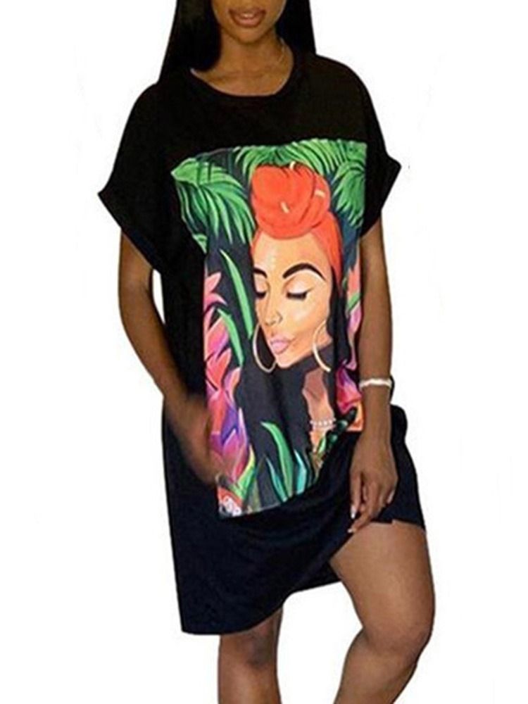 T-shirt Feminina Com Gola Redonda E Comprimento Médio Plant Western