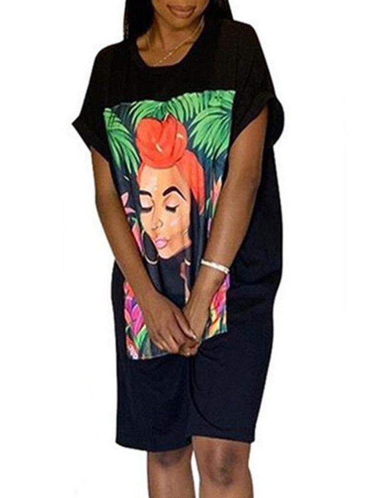 T-shirt Feminina Com Gola Redonda E Comprimento Médio Plant Western