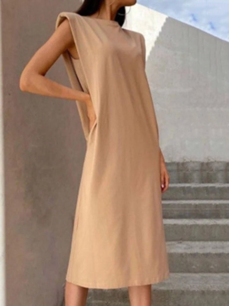 Boné Com Manga Dividida Na Barriga Da Perna Cintura Média Vestido Feminino Feminino
