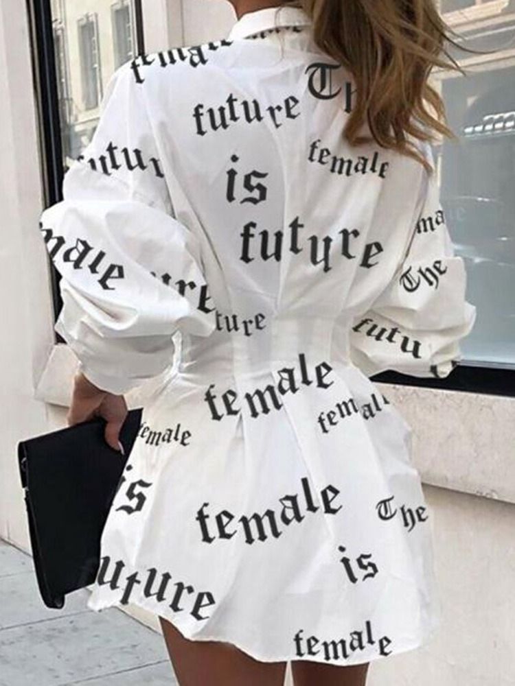 Lapela Feminina Com Manga Três Quartos Acima Do Joelho Bodycon Vestido Geométrico