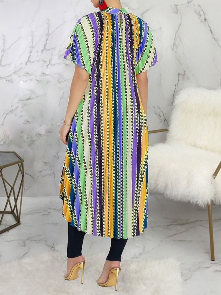Pulôver Feminino Com Gola Curta Assimétrica Vestido Regular