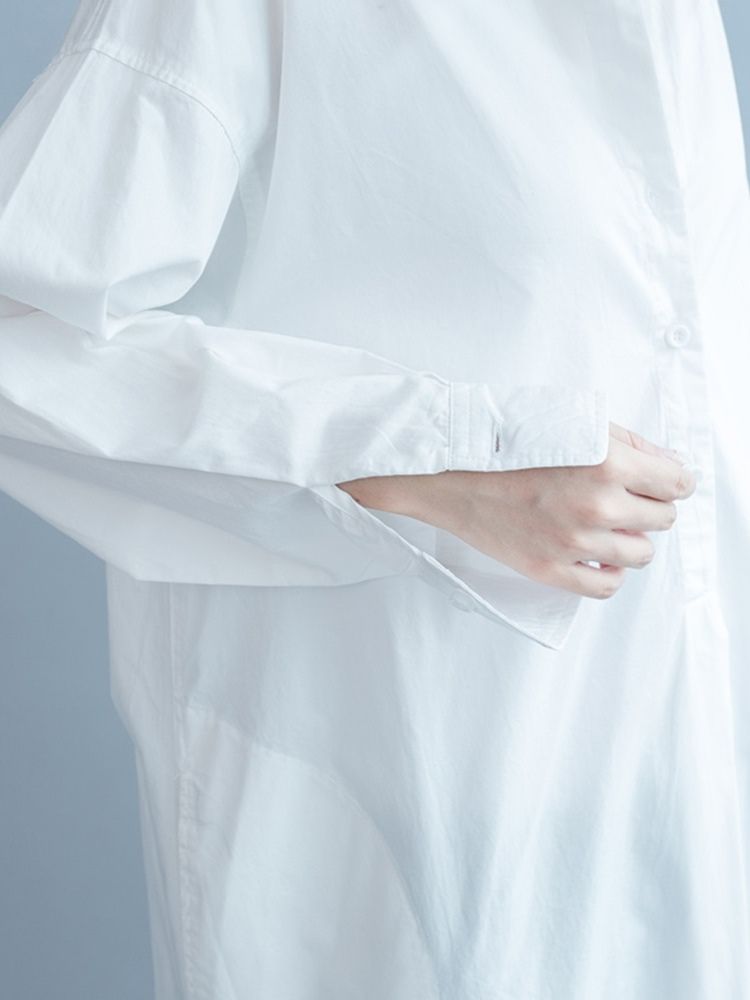 Vestido Feminino De Manga Comprida Com Gola Longa