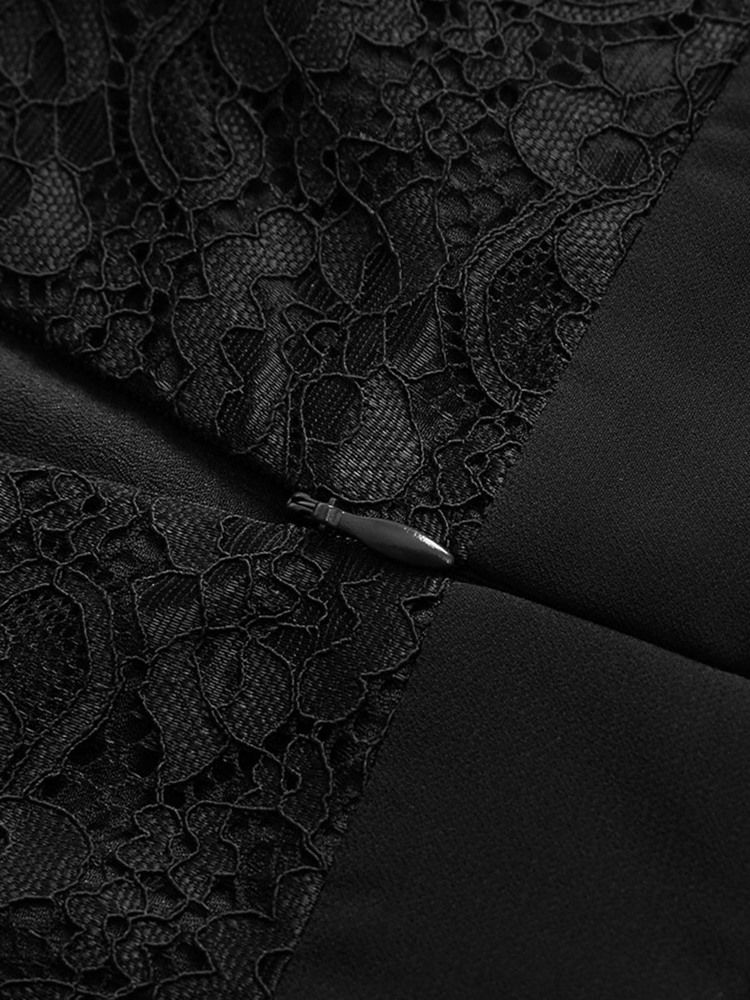 Vestido Feminino Sem Mangas Patchwork Na Cintura-padrão Na Altura Do Joelho