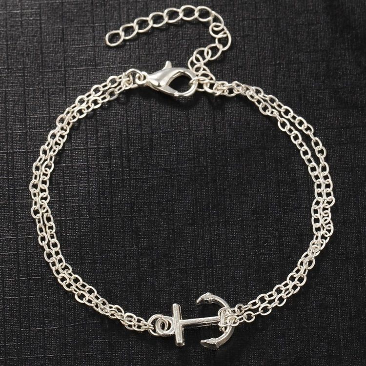 Tornozeleira De Praia Requintada Anchor Para Mulheres