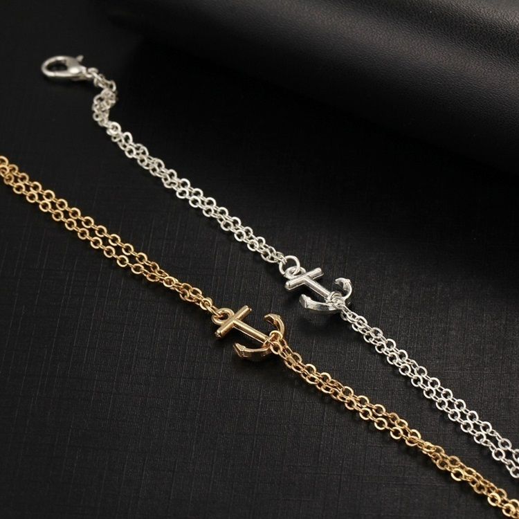 Tornozeleira De Praia Requintada Anchor Para Mulheres