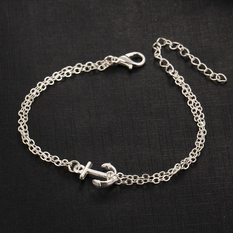 Tornozeleira De Praia Requintada Anchor Para Mulheres