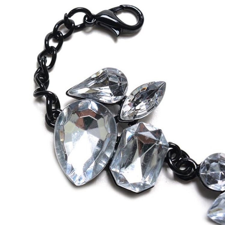 Tornozeleira De Strass Colorido Estilo Exótico
