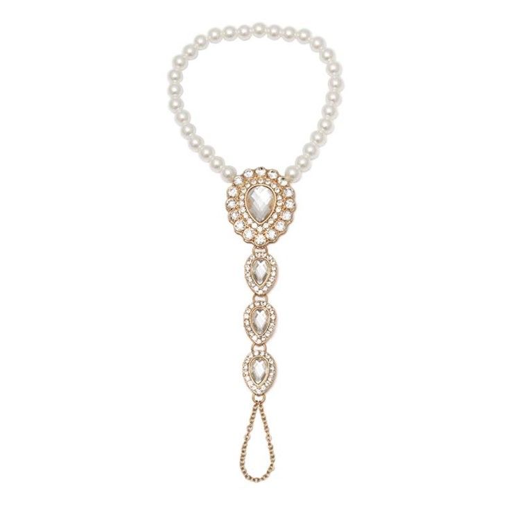 Tornozeleiras De Contas De Strass Simples