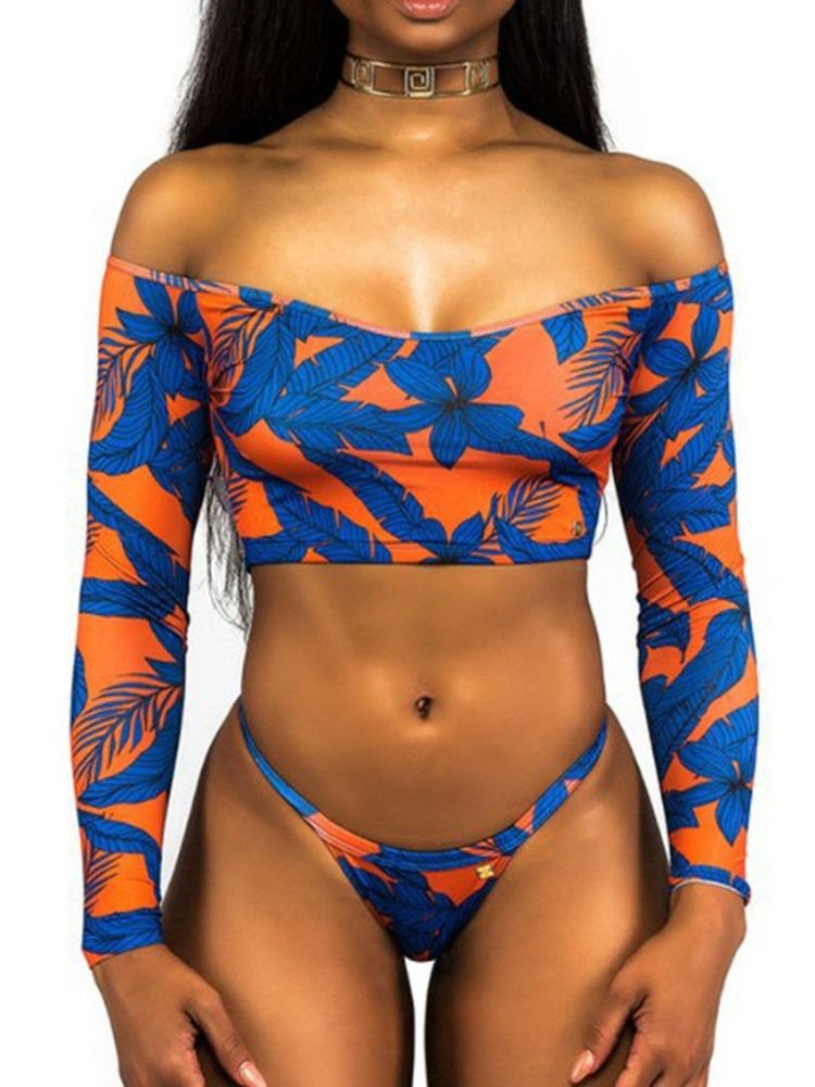 Bloqueio De Cor Feminino Sexy Tankini Swimwear