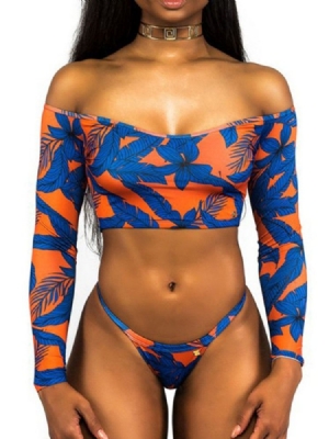 Bloqueio De Cor Feminino Sexy Tankini Swimwear