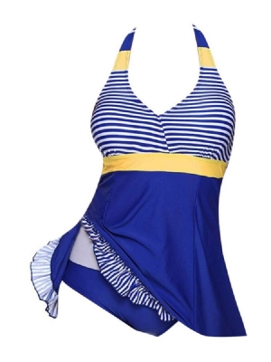 Conjunto Feminino Falbala Patchwork Patchwork Tankini