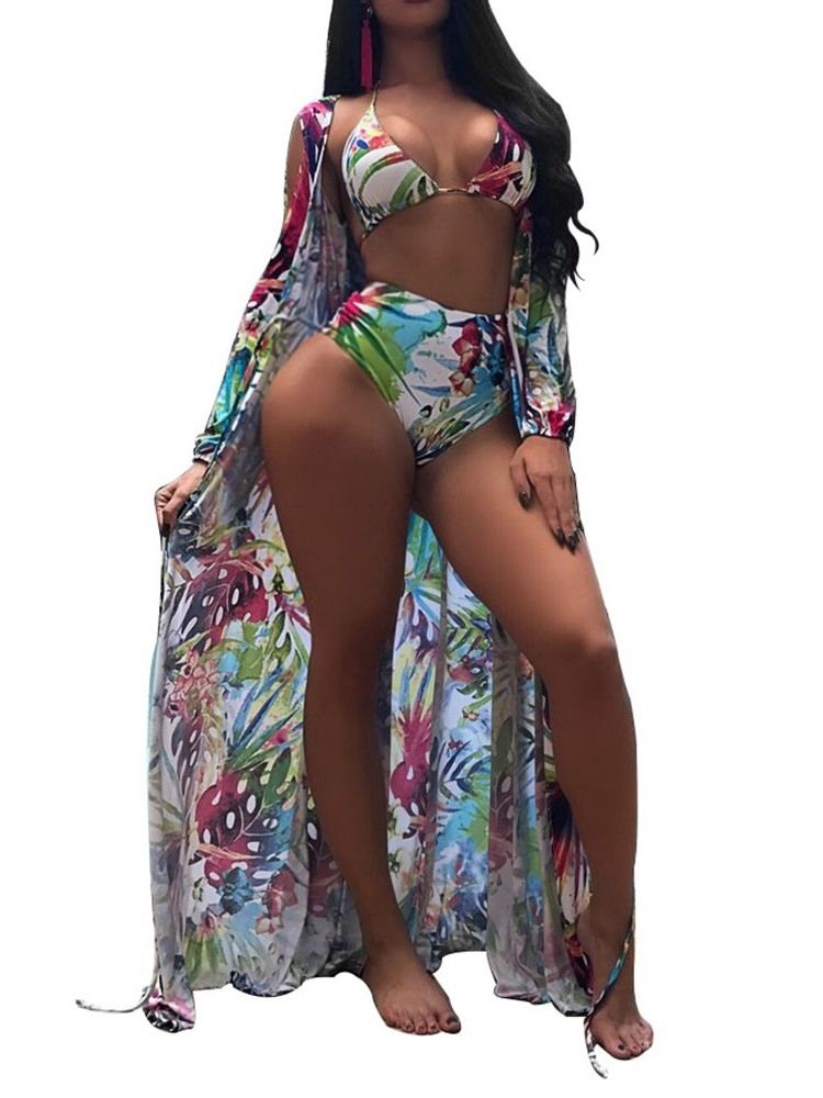 Conjunto Tankini Feminino Maiô Floral