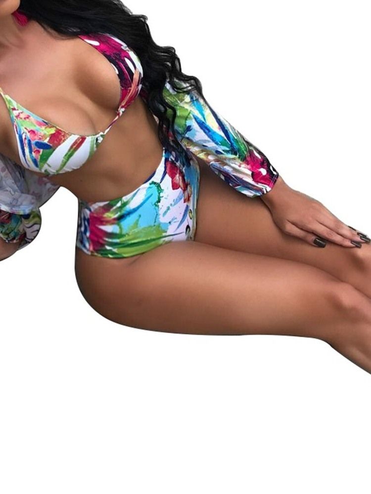 Conjunto Tankini Feminino Maiô Floral
