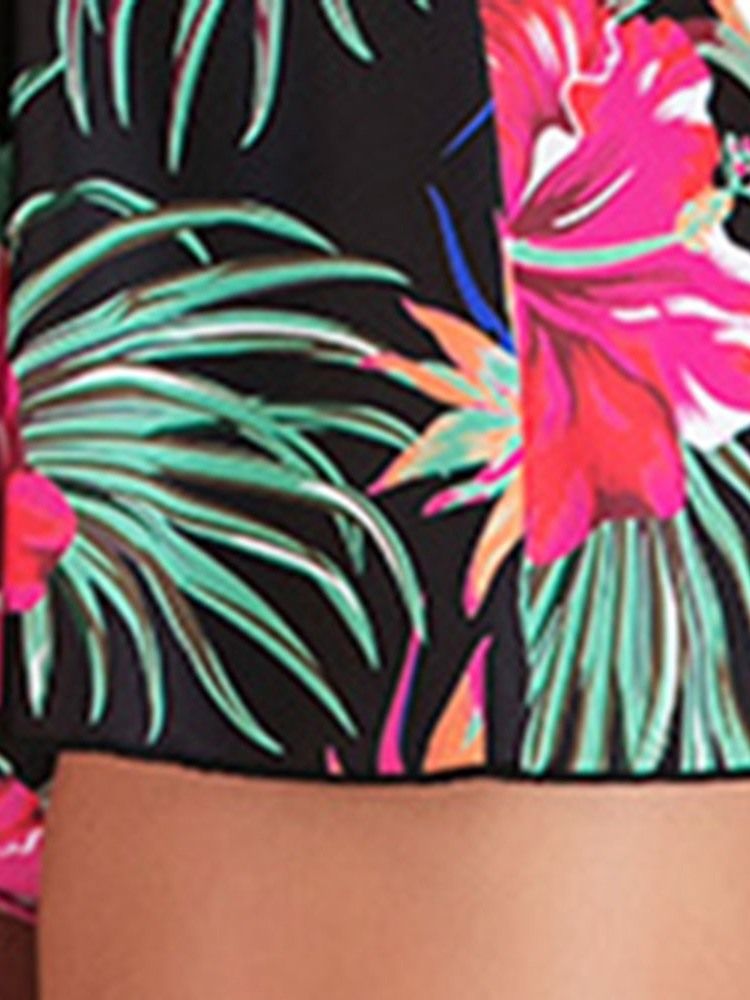 Conjunto Tankini Feminino Trajes De Banho Florais Sexy