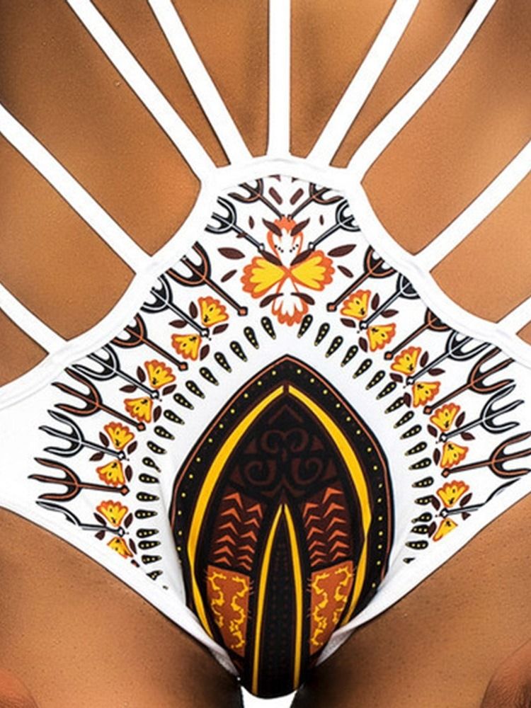 Roupa De Banho Feminina Com Bloco De Cores Sexy E Oco
