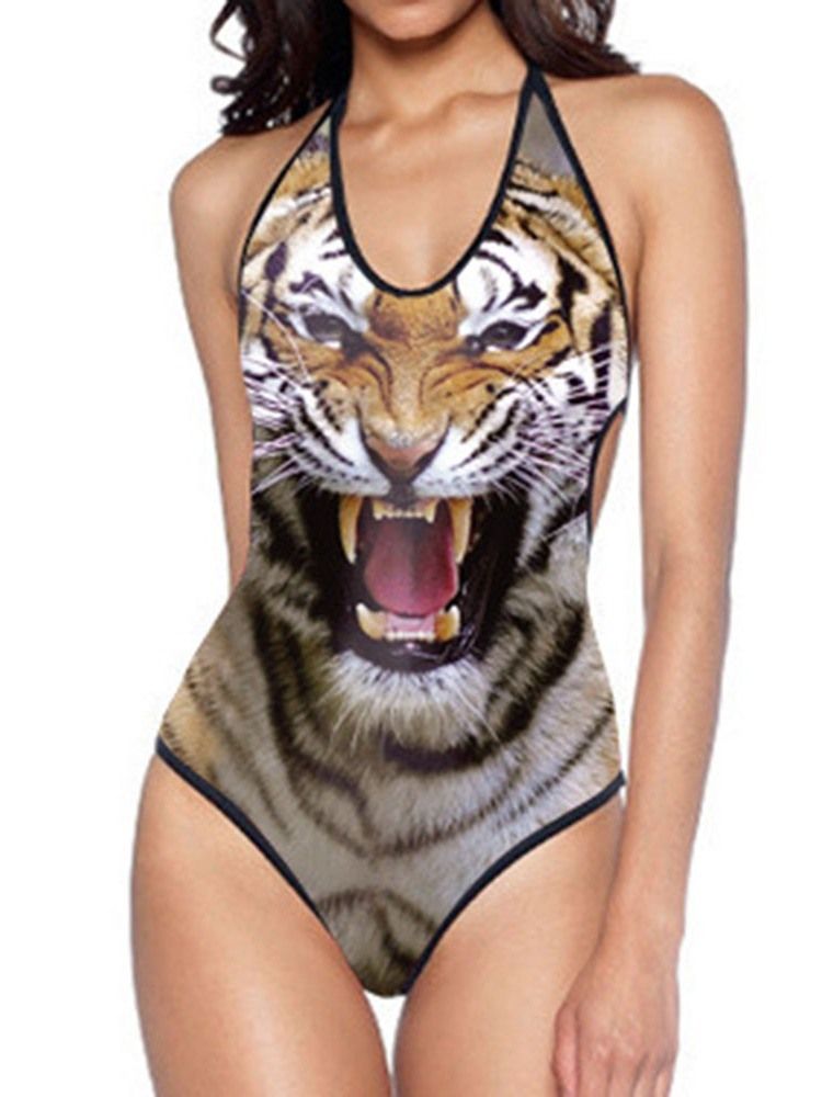 Roupa De Banho Feminina Com Estampa Animal