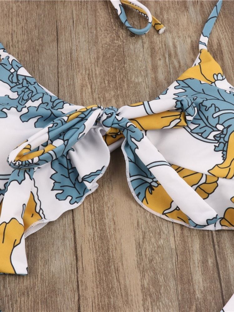 Roupa De Banho Floral Com Renda Feminina Sexy