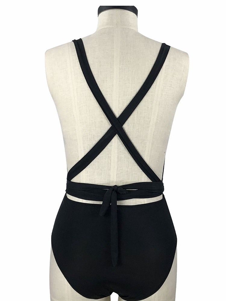 Roupa De Banho Sexy Feminina Com Decote Em V