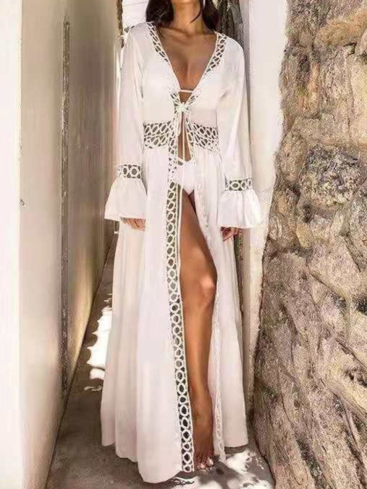 Tops De Praia Femininos Com Cordões Simples E Lisos