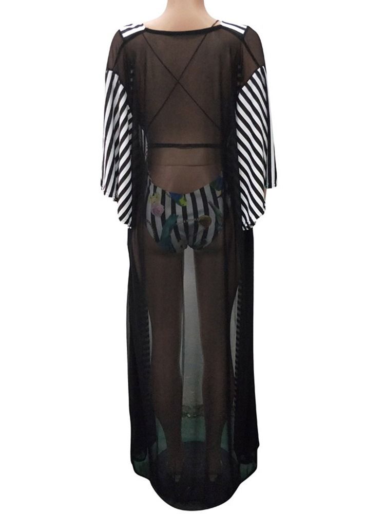 Traje De Banho Feminino Com Listras De Uma Peça Ocidental
