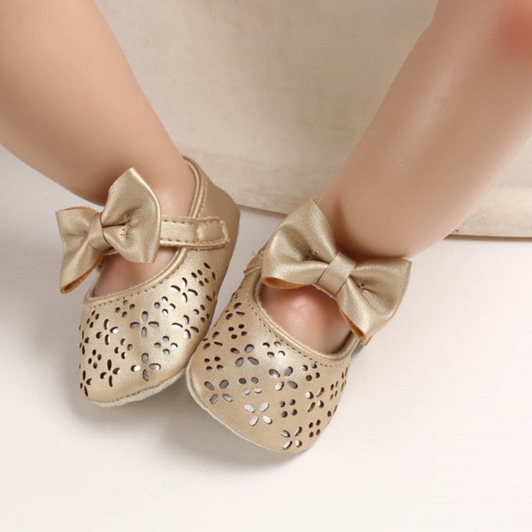 Sapatilhas De Bebê Bowknot Hollow