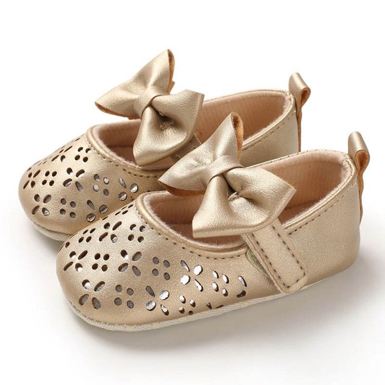 Sapatilhas De Bebê Bowknot Hollow