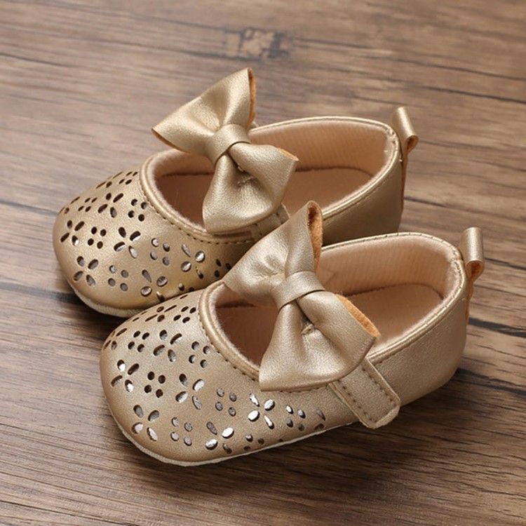 Sapatilhas De Bebê Bowknot Hollow