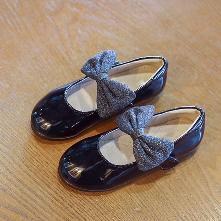 Sapatilhas De Bico Redondo De Mola Bowknot