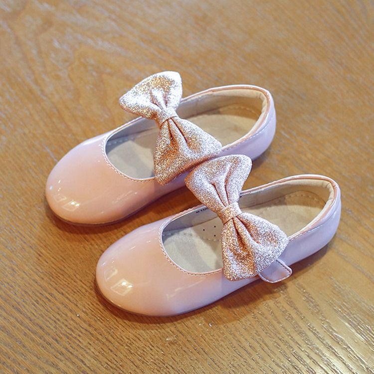 Sapatilhas De Bico Redondo De Mola Bowknot